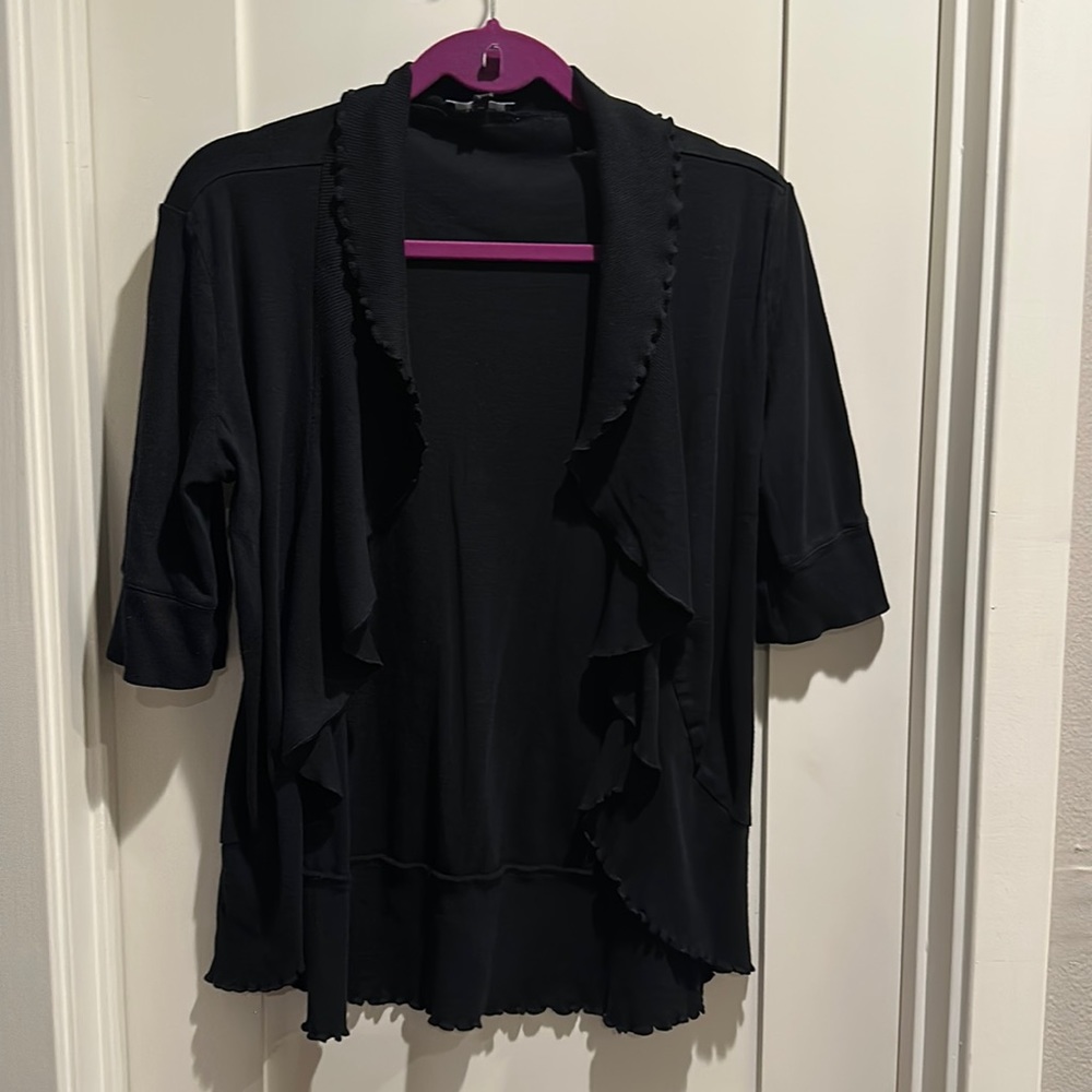 Black cardigan